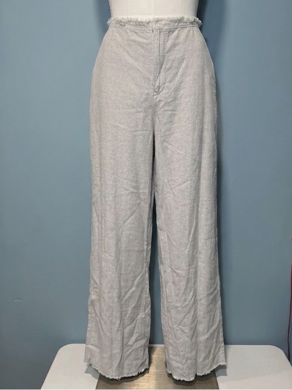 H&M Light Gray Linen-Blend